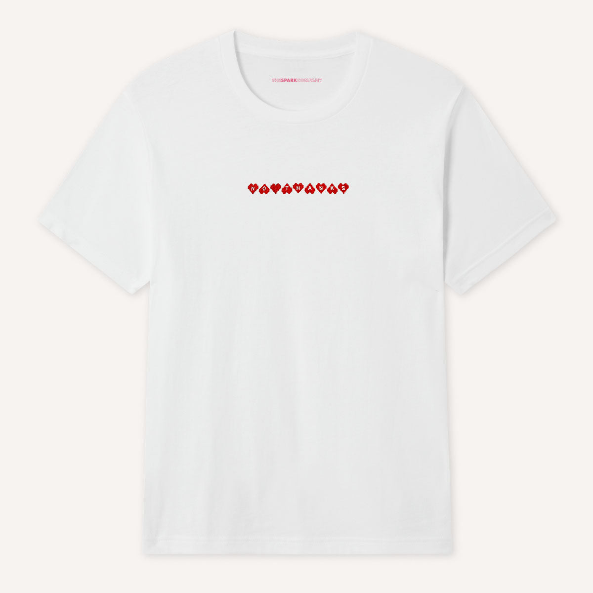 No Thanks Embroidered T-Shirt
