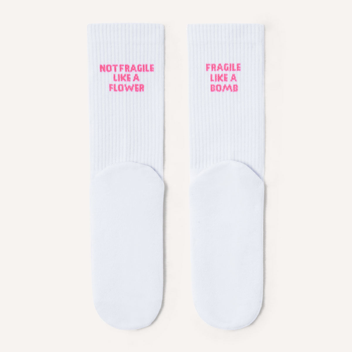 Not Fragile Like A Flower, Fragile Like A Bomb Socks