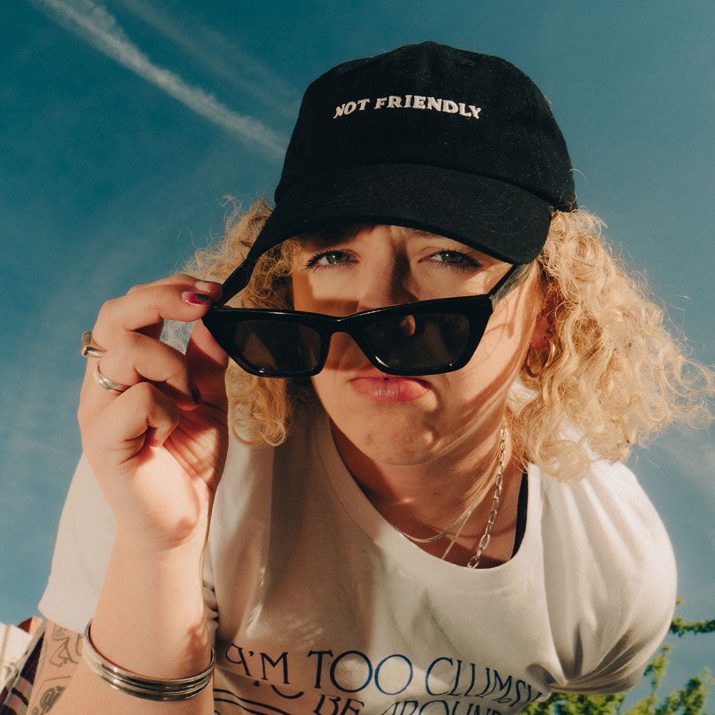 Not Friendly Slogan Cap