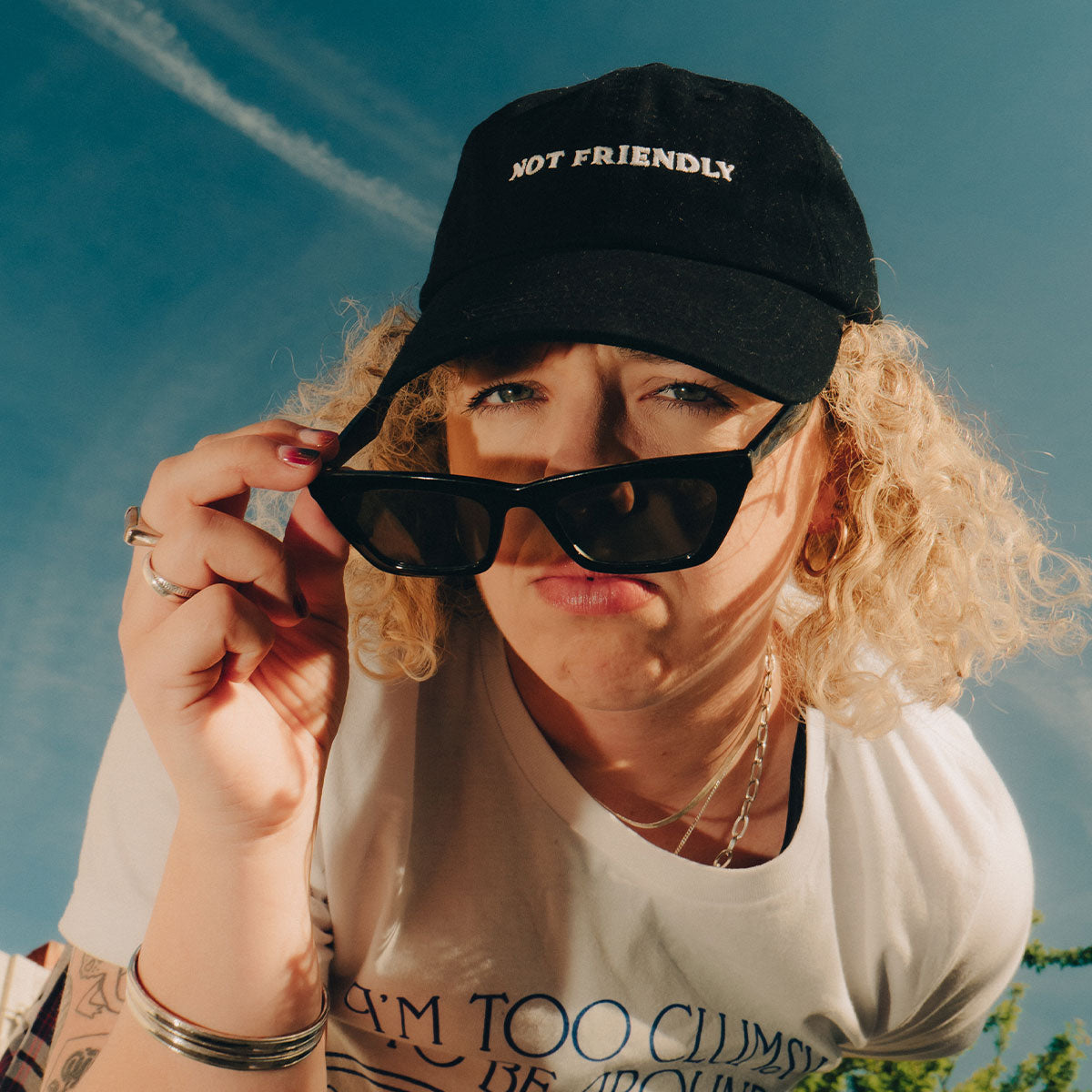 Not Friendly Slogan Cap