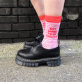 Not Made To Be Subtle Glitter Socks