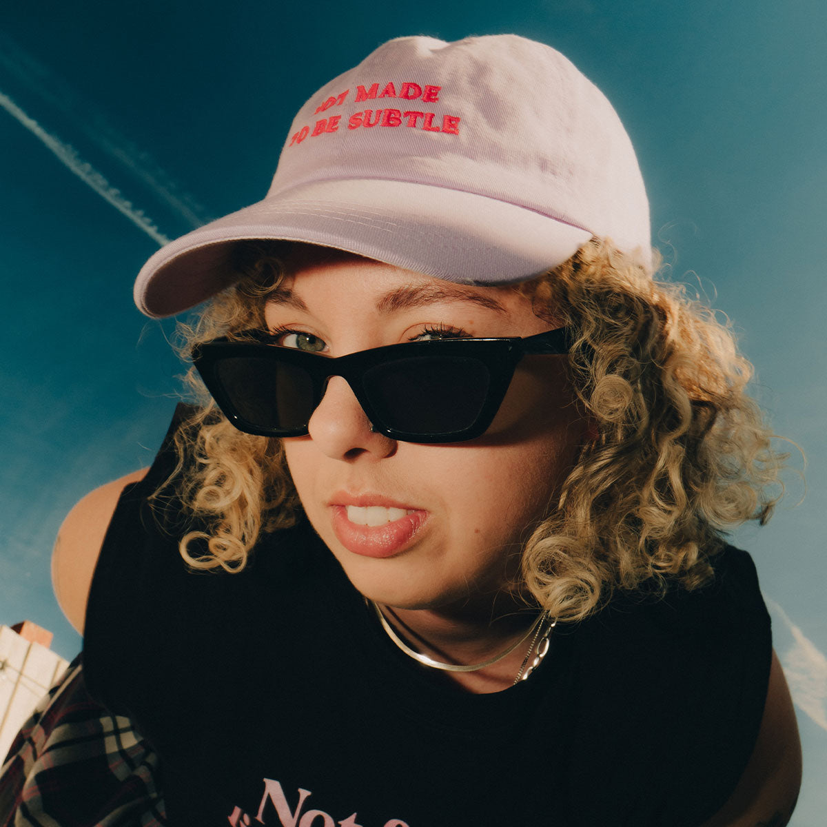 Not Made To Be Subtle Slogan Cap