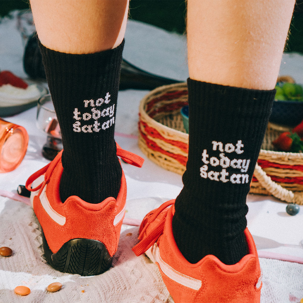 Not Today Satan Socks