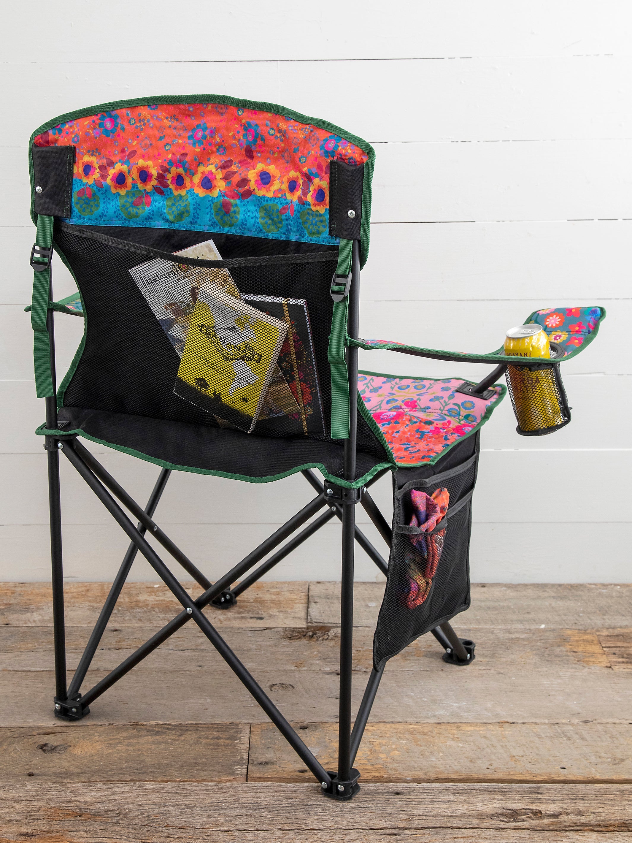 Happy Camp Chair - Folk Floral Border