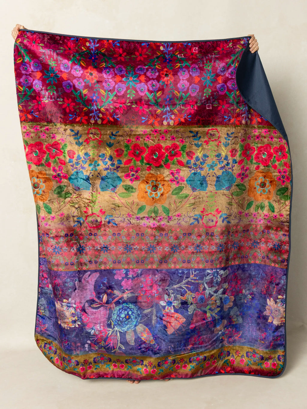 XL Water Resistant Picnic Blanket - Jewel Border
