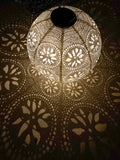 Boho Lace Solar Lantern - Large Round