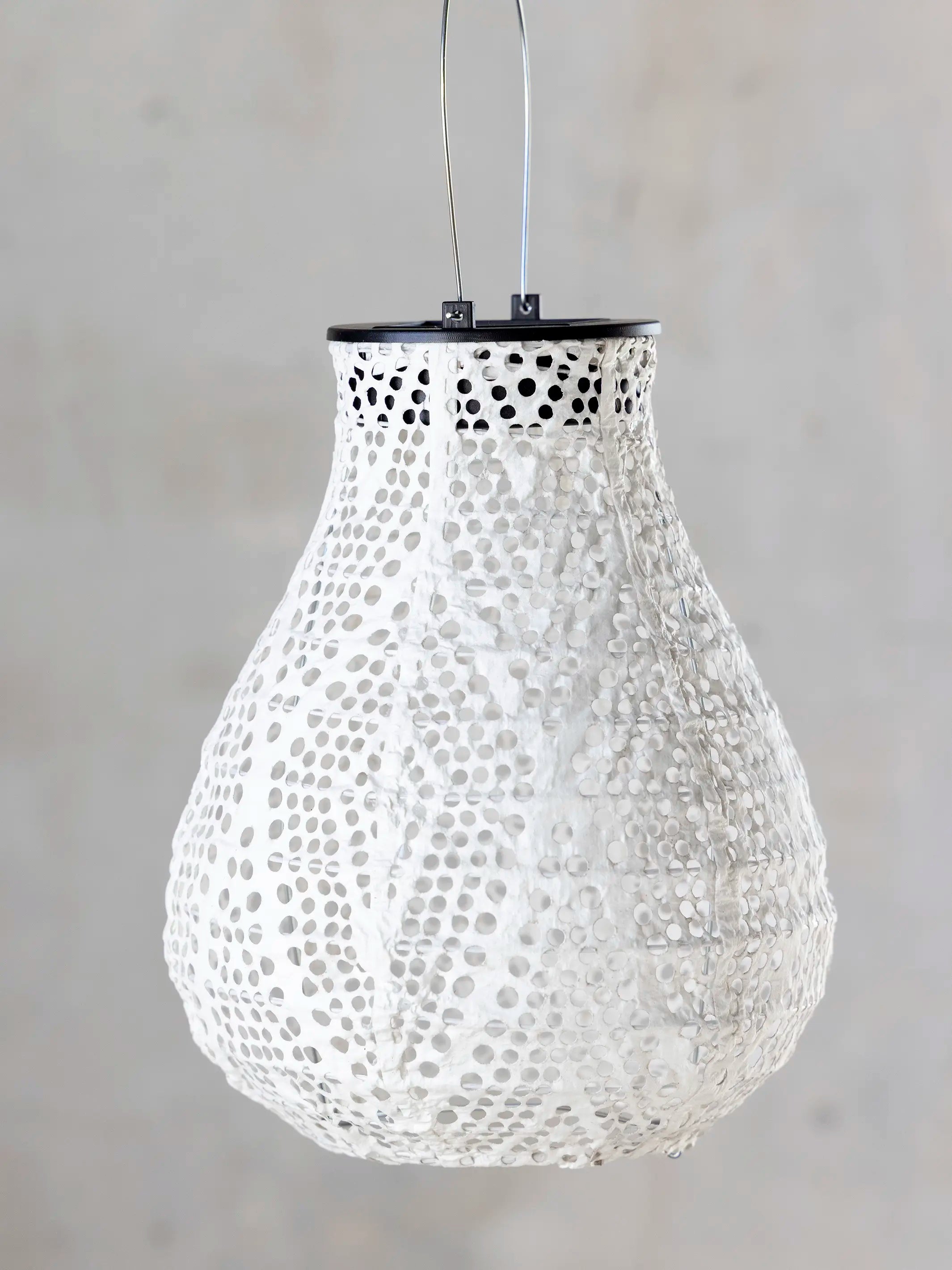 Boho Lace Solar Lantern - Small Vase