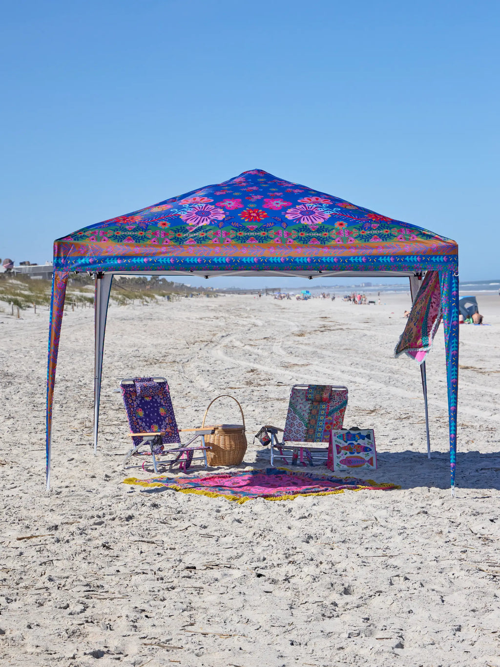 Live Happy Instant Canopy Tent - Blue Floral