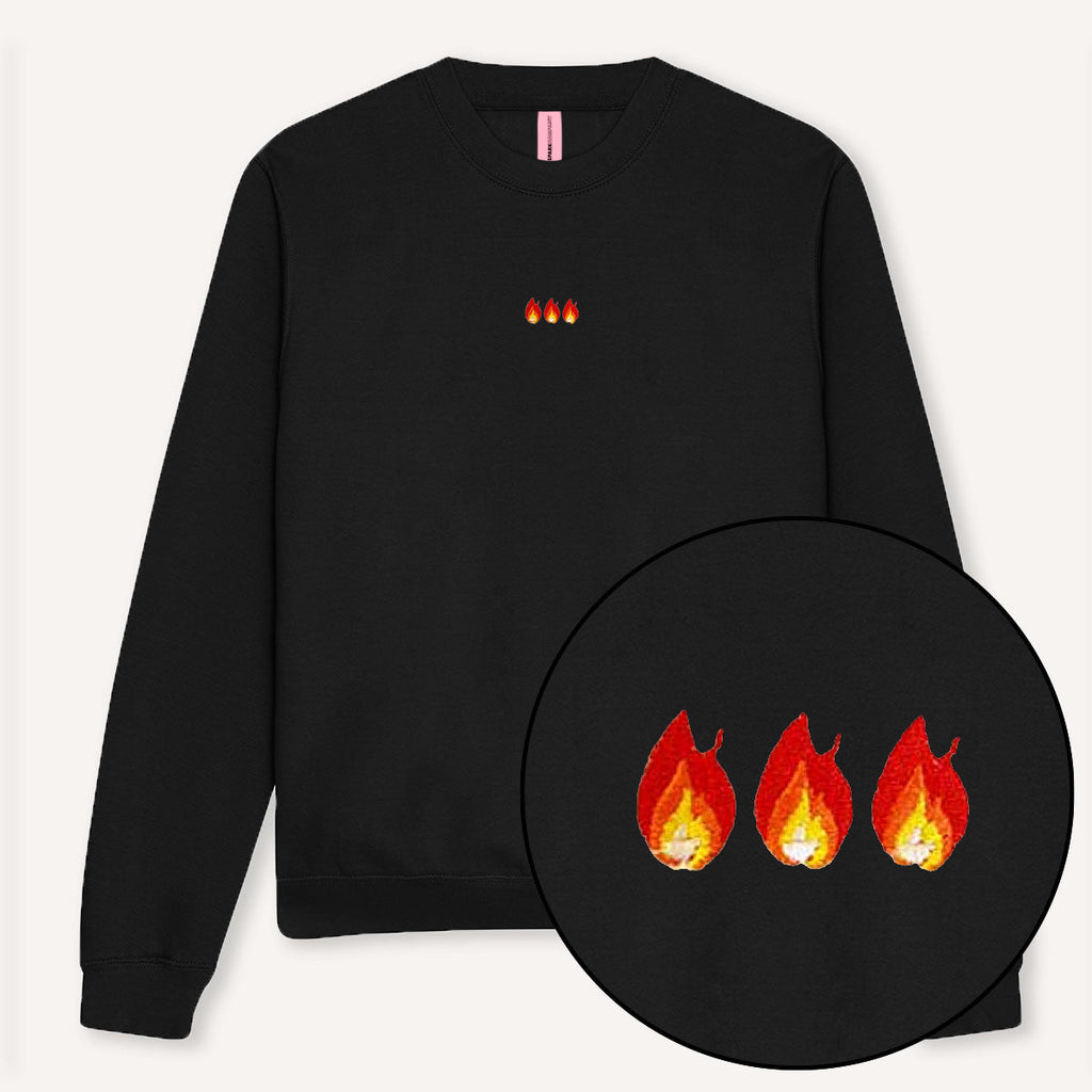 On Fire Embroidered Sweatshirt