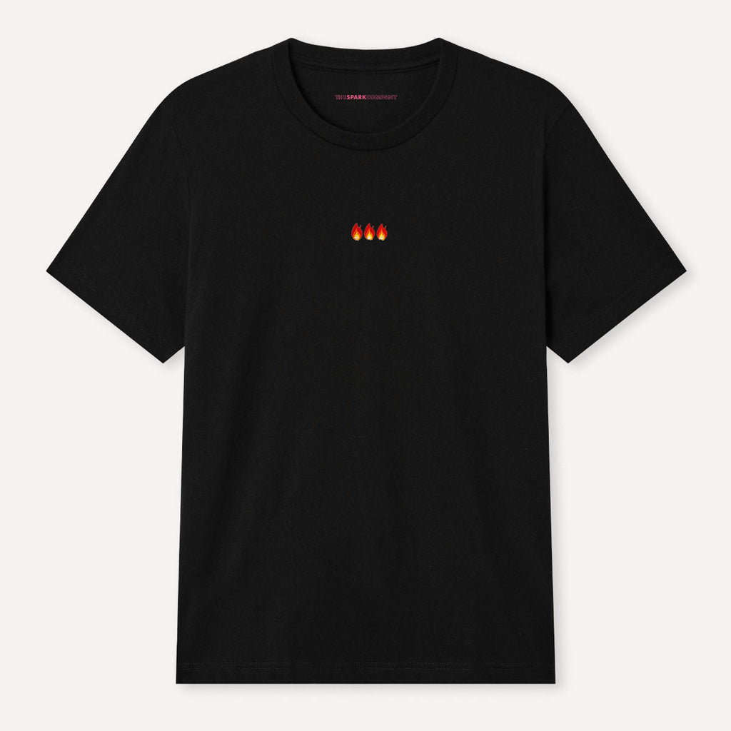 On Fire Embroidered T-Shirt