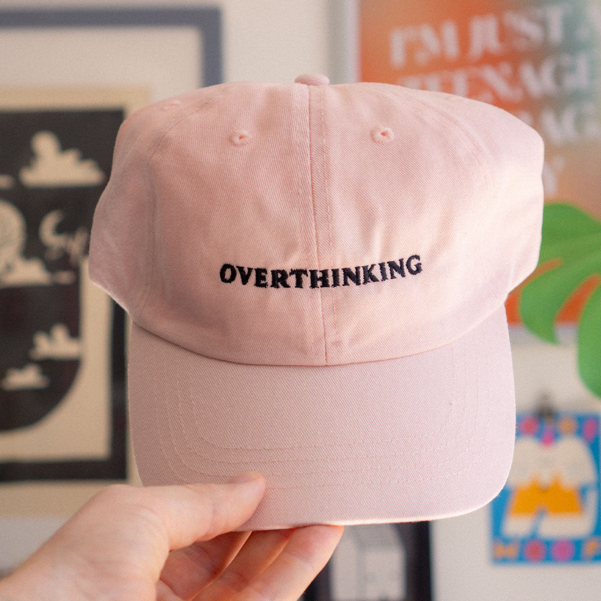 Overthinking Slogan Cap