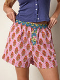 Dream On Cotton Boxer Shorts - Pink Polka Dot