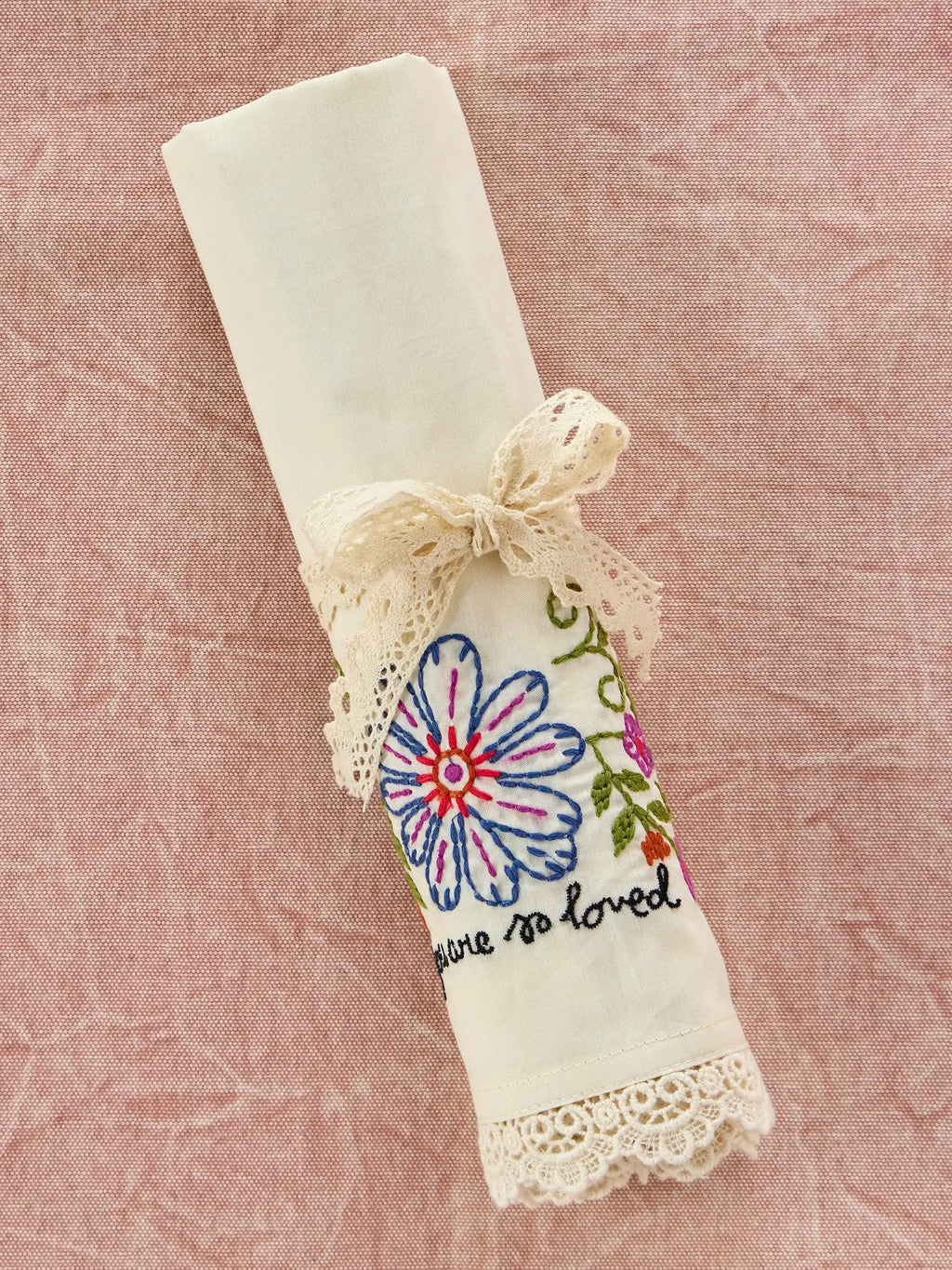 Embroidered Cotton Giving Pillowcase - You Are So Loved