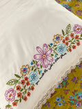 Embroidered Cotton Giving Pillowcase - You Make The World Better