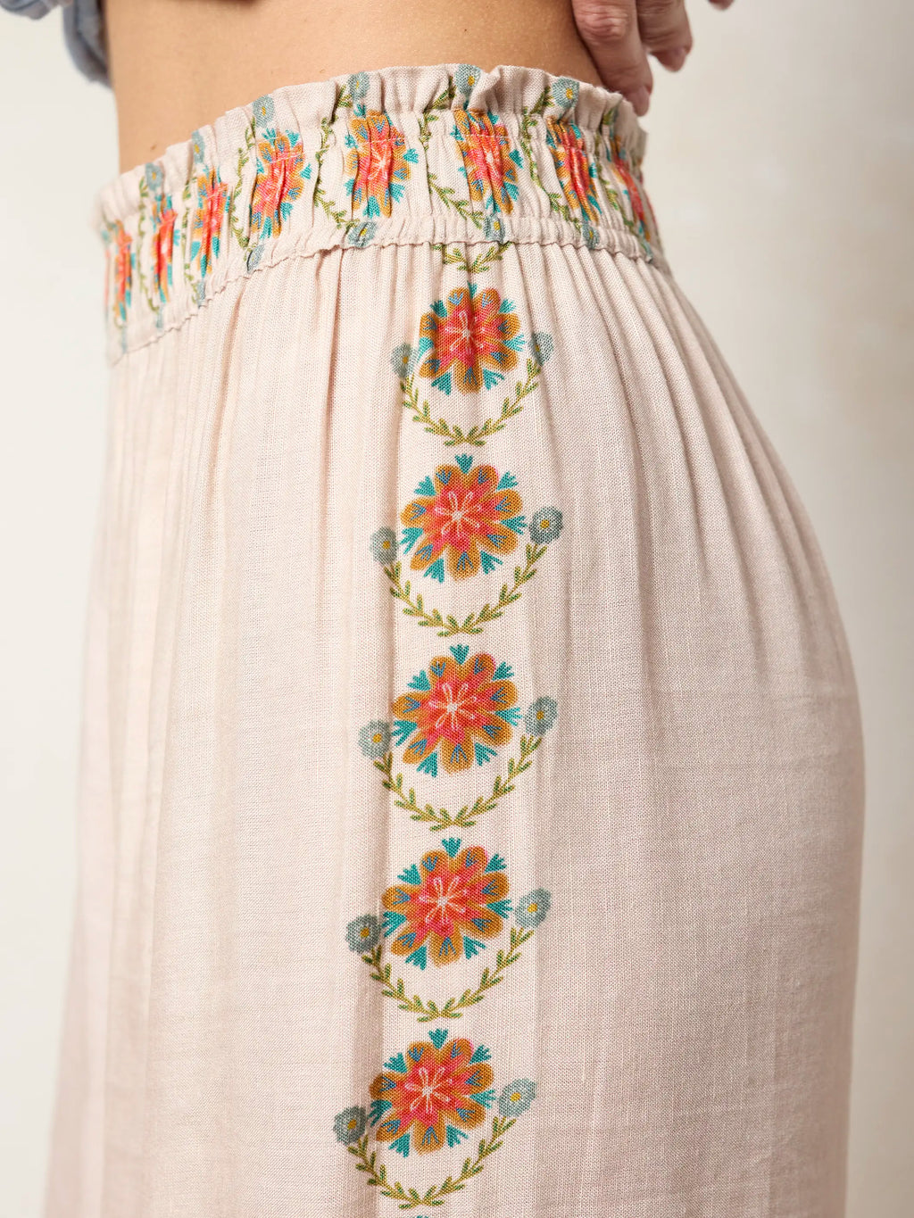Cece Wide Leg Pants - Cream