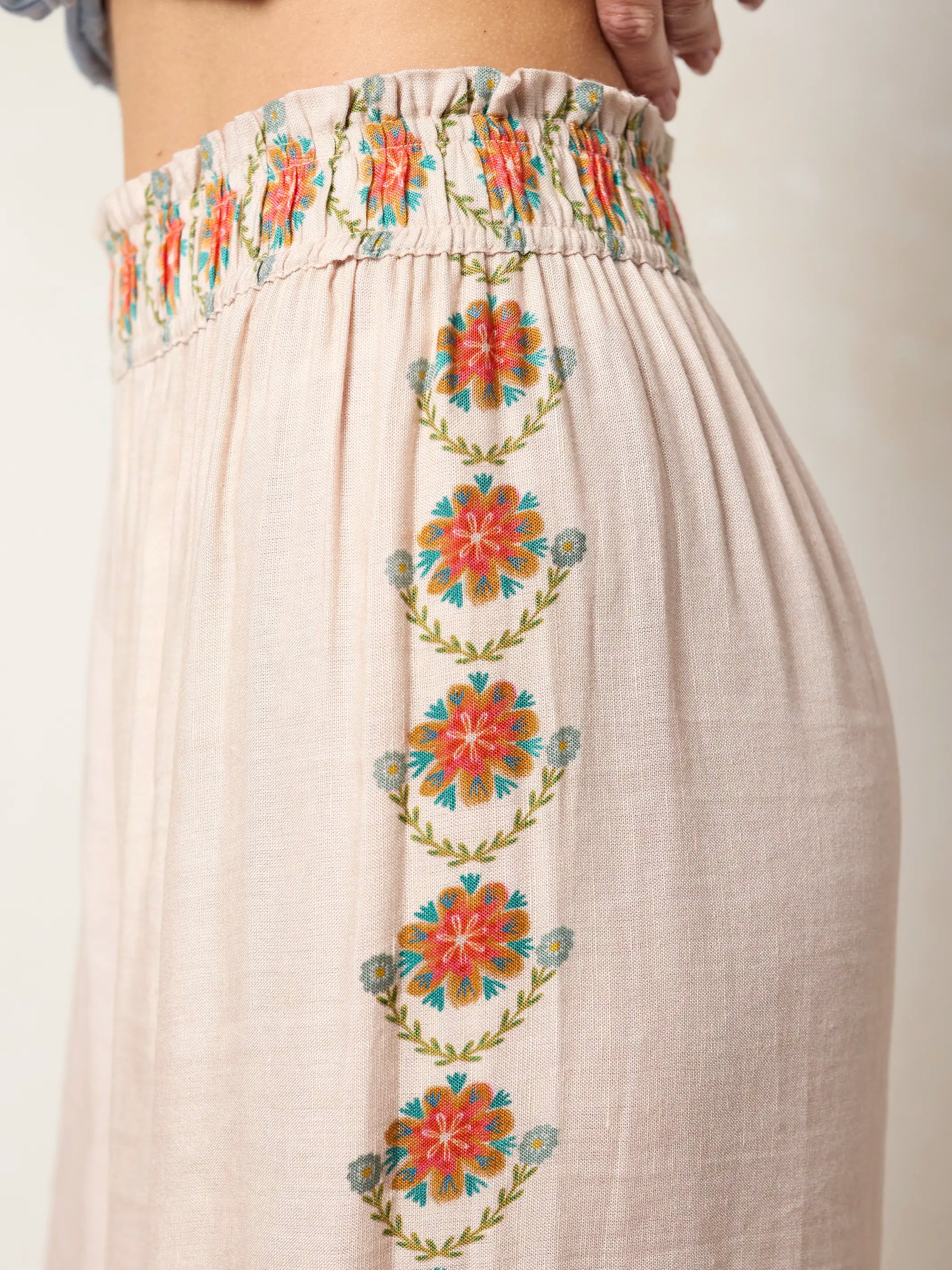 Cece Wide Leg Pants - Cream