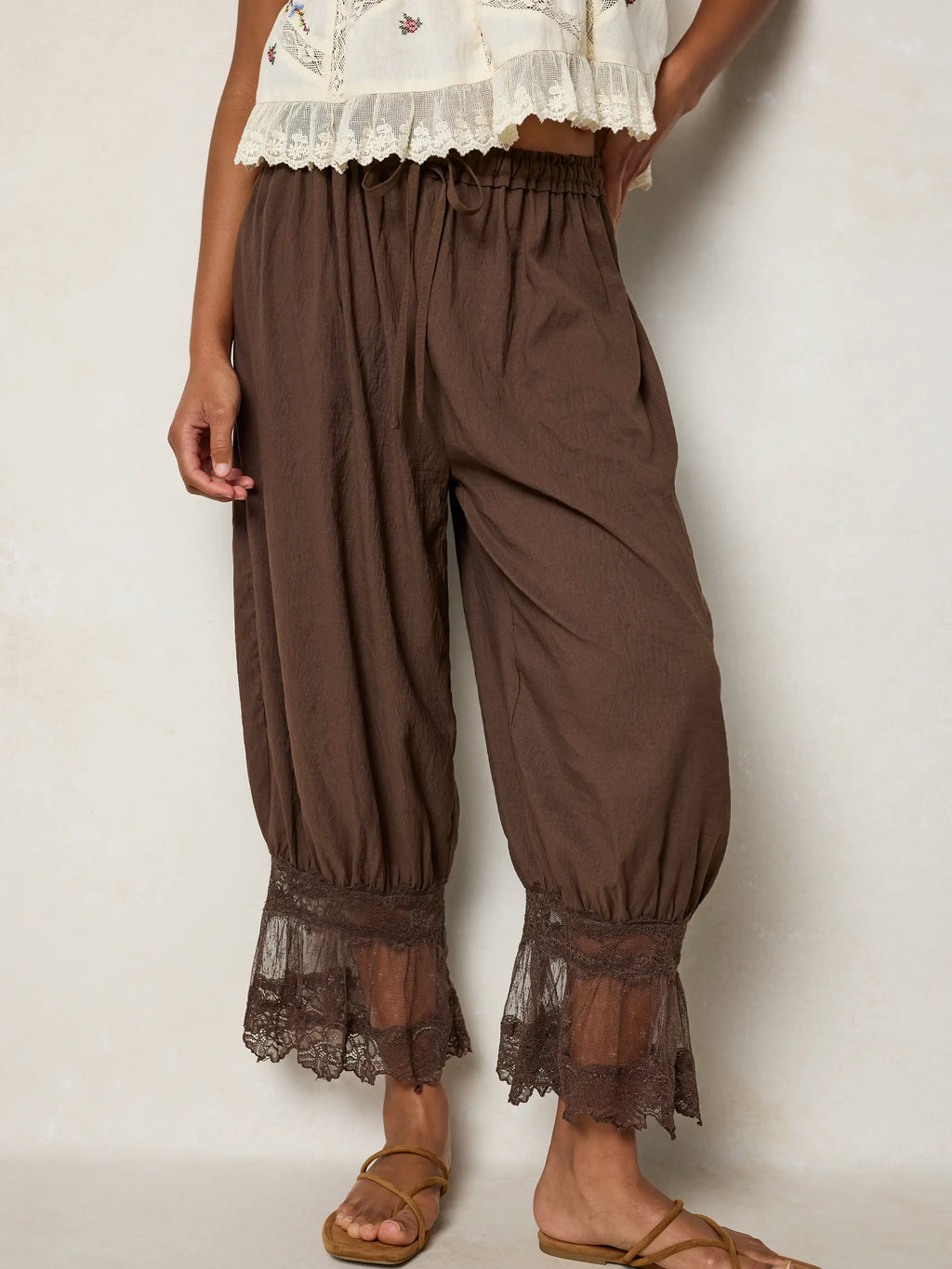 Faye Bloomer Pants - Brown