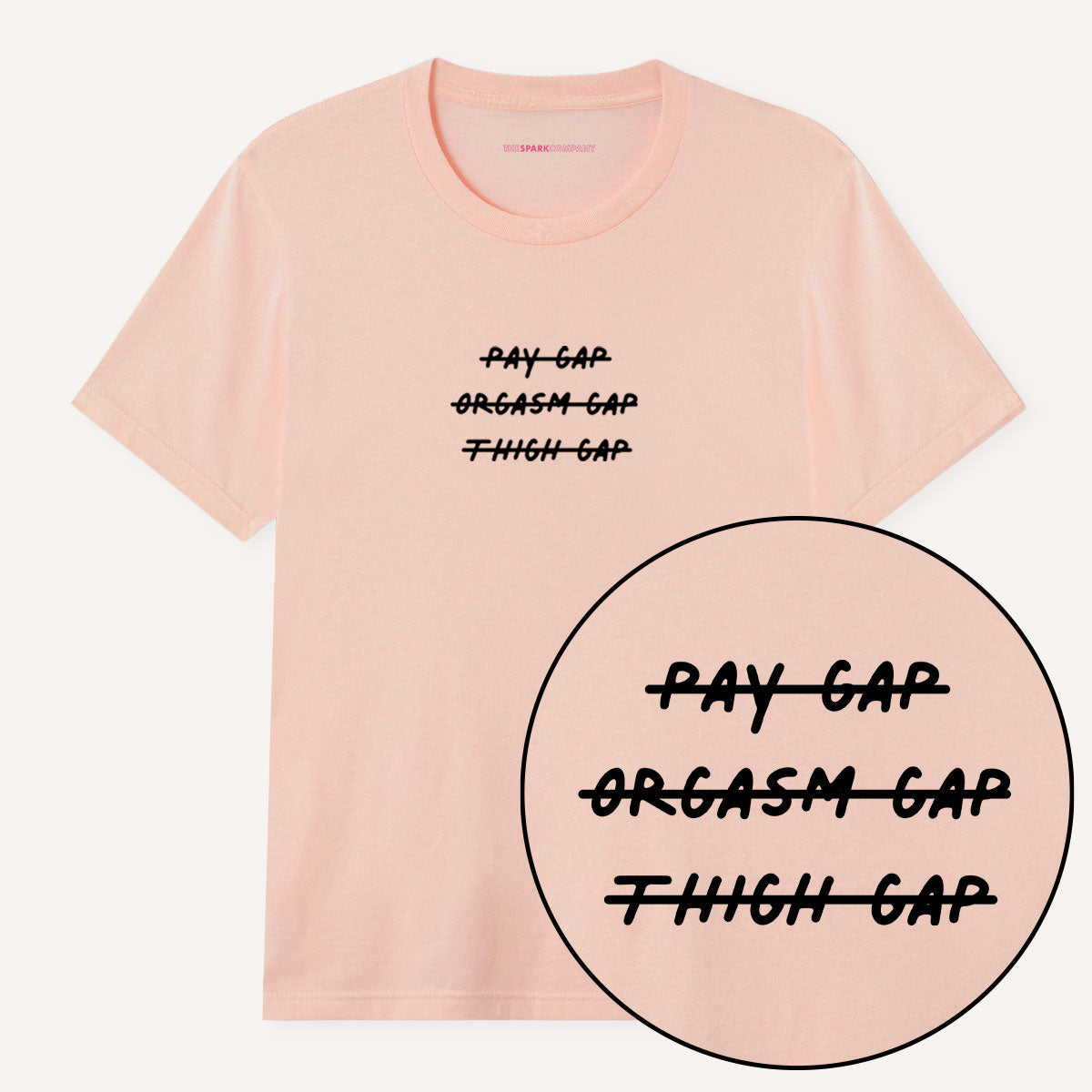 Pay Gap Orgasm Gap Thigh Gap T-Shirt