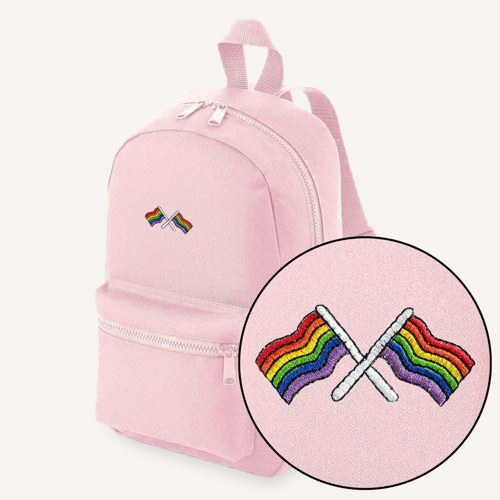 Pride Flags Embroidered Mini Backpack