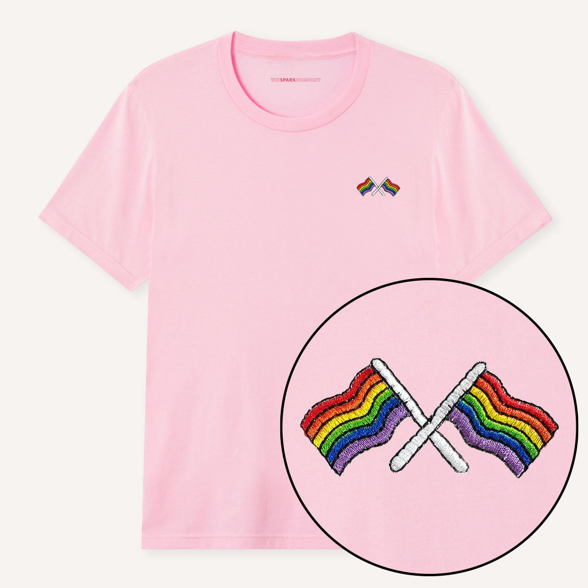 Pride Flags Embroidered T-Shirt