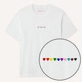 Pride Hearts Embroidered T-Shirt