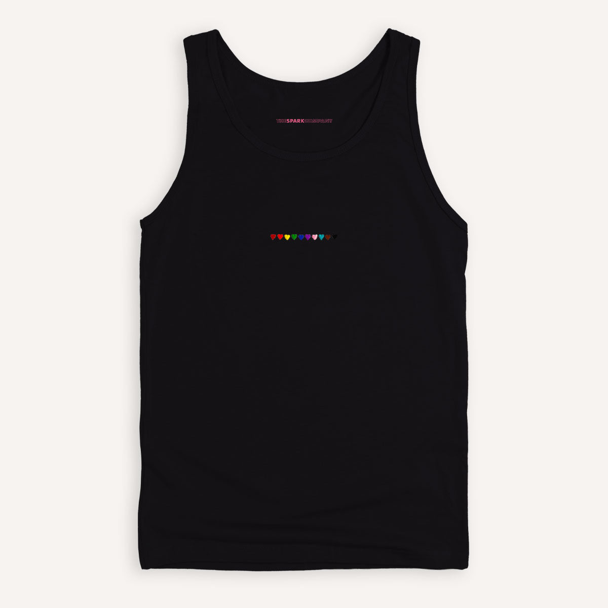 Pride Hearts Embroidered Tank Top