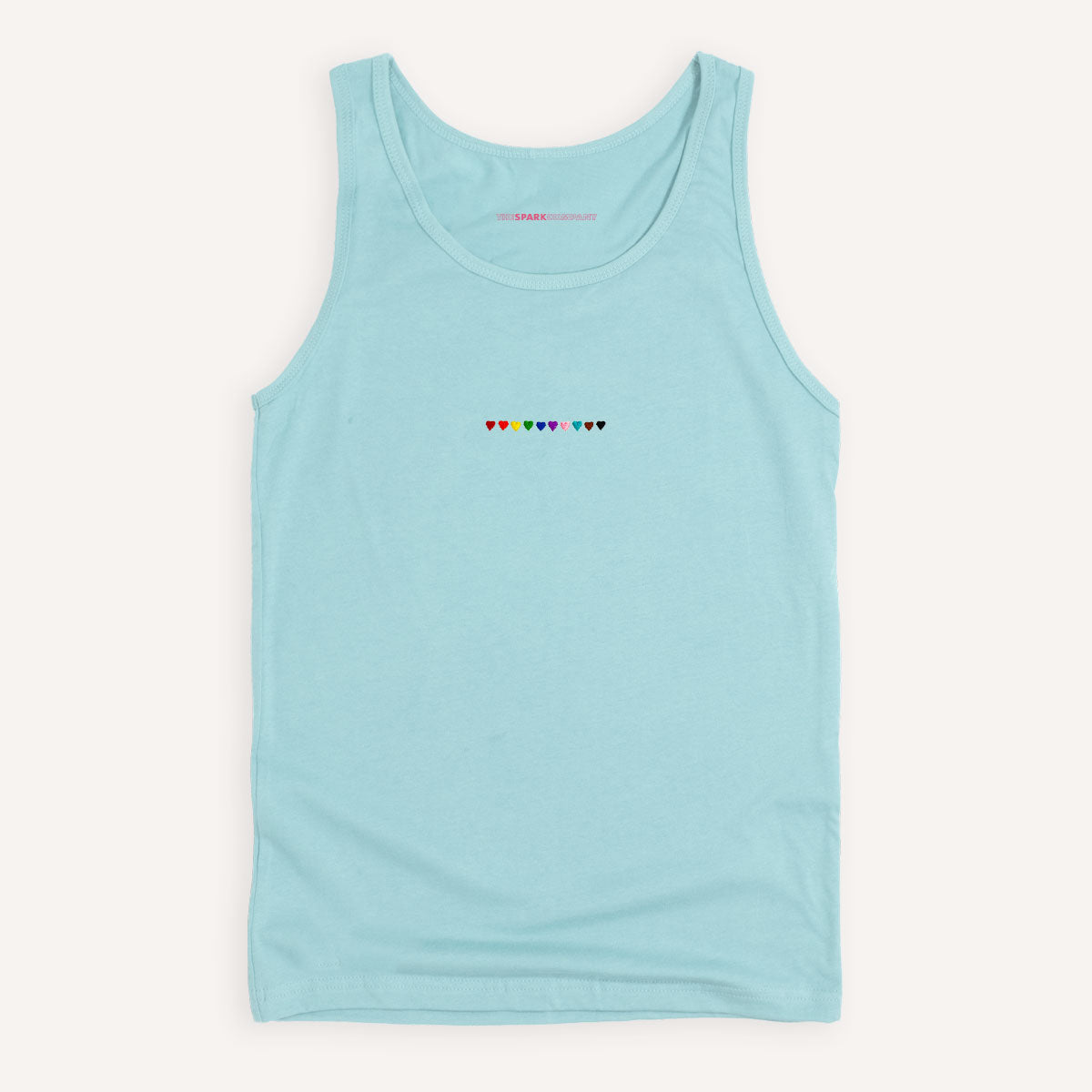 Pride Hearts Embroidered Tank Top