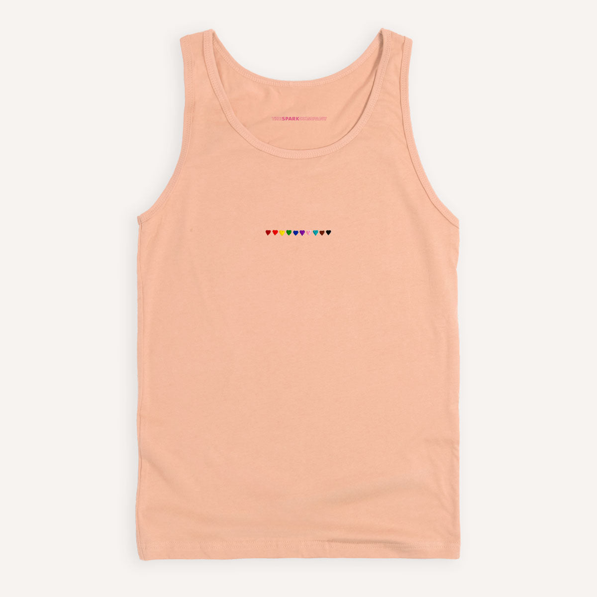 Pride Hearts Embroidered Tank Top
