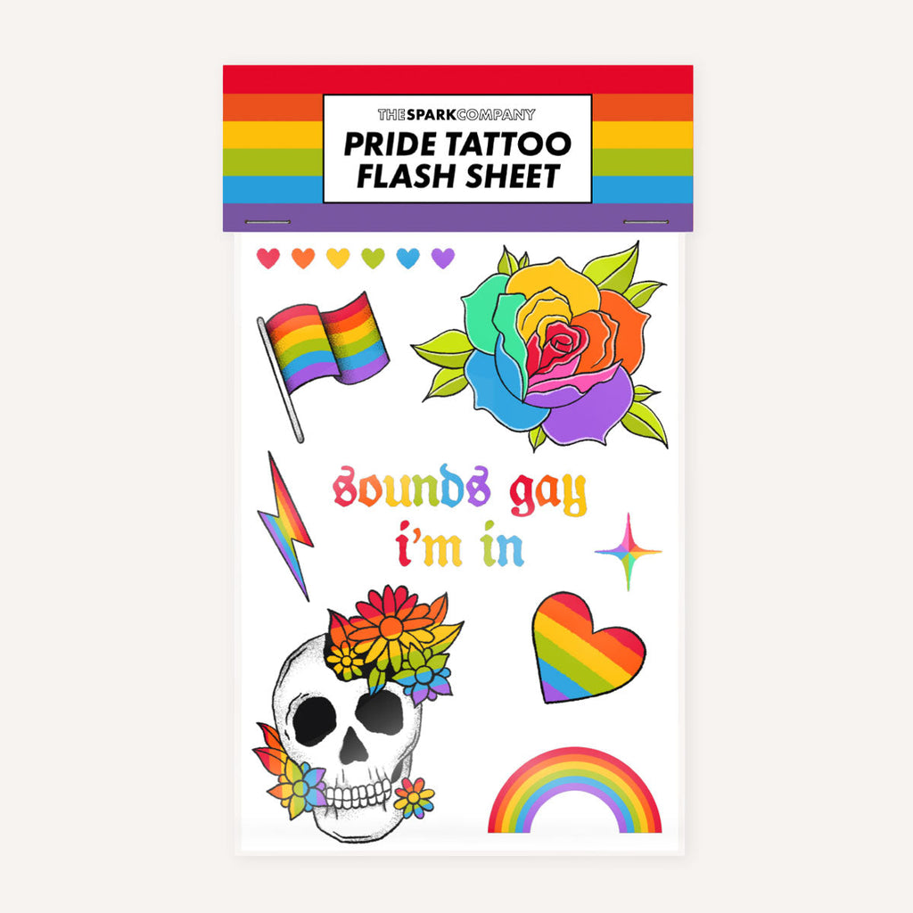 Pride Tattoo Transfer Sheet