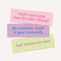 Punk Book Club Bookmarks (3 Pack)