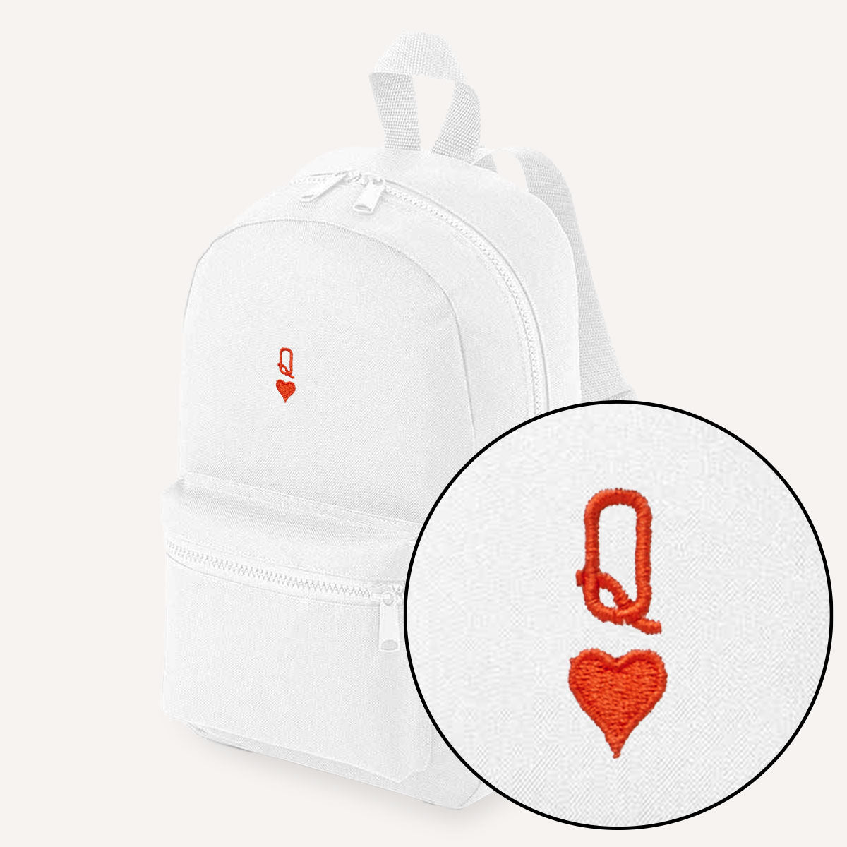 Queen Tiny Embroidered Mini Backpack