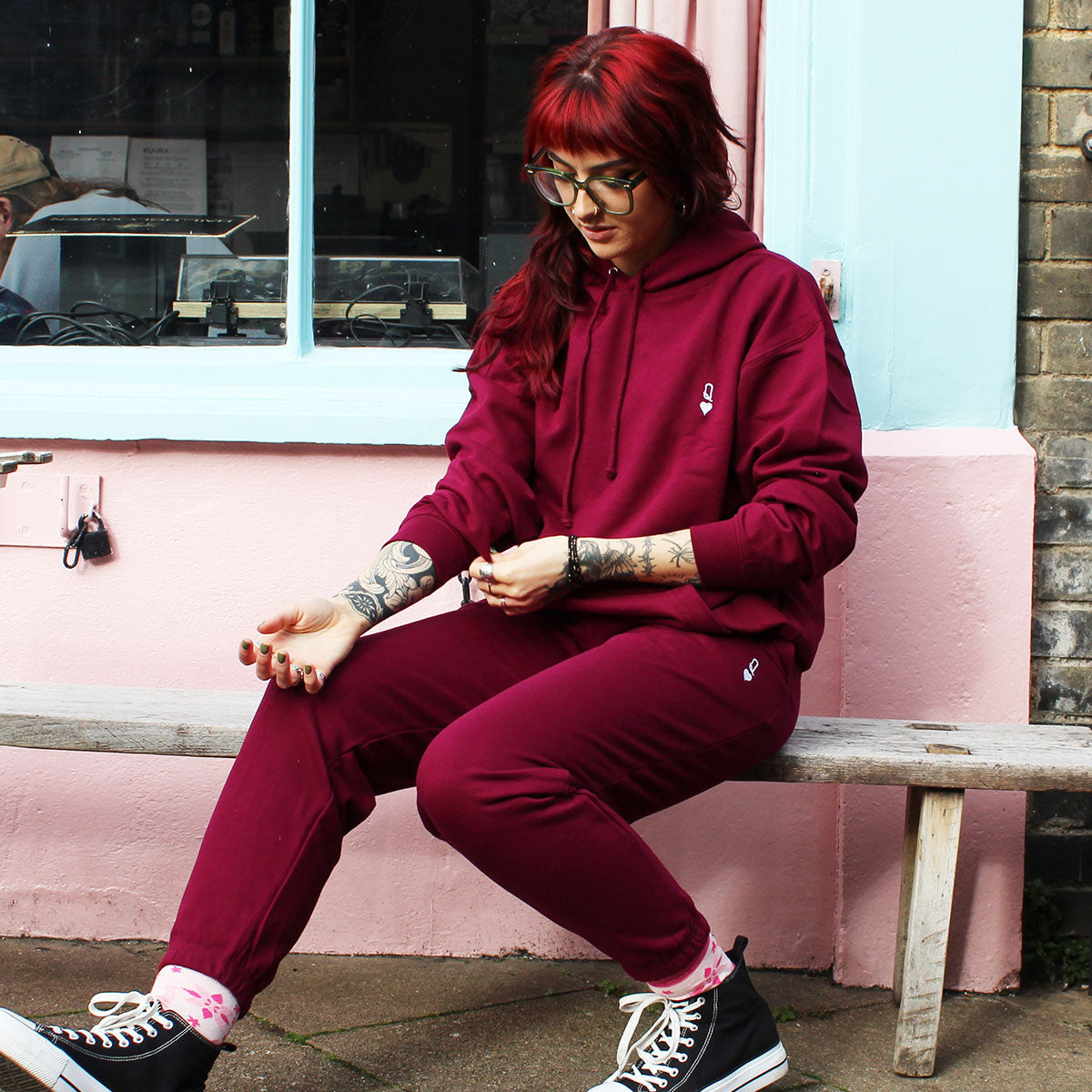 Queen Tiny Embroidery Detail Hoodie