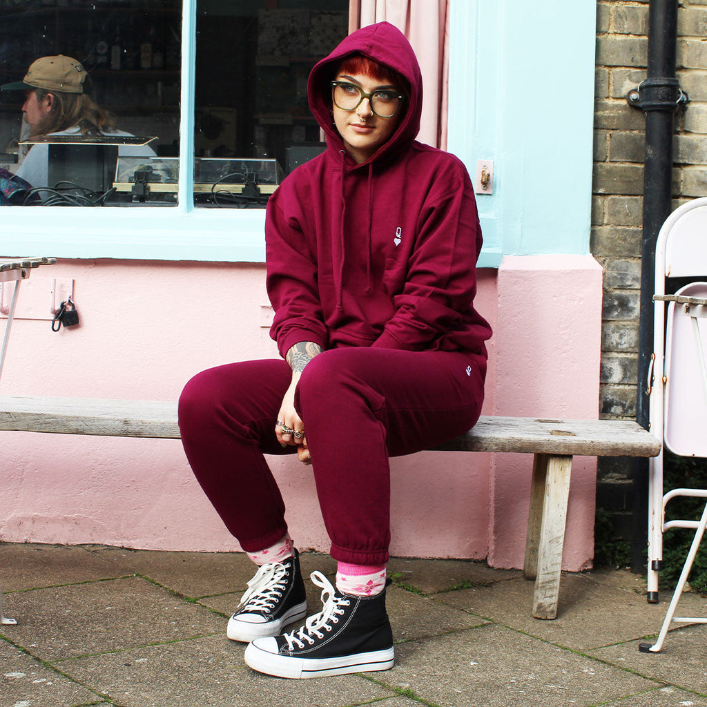 Queen Tiny Embroidery Detail Hoodie