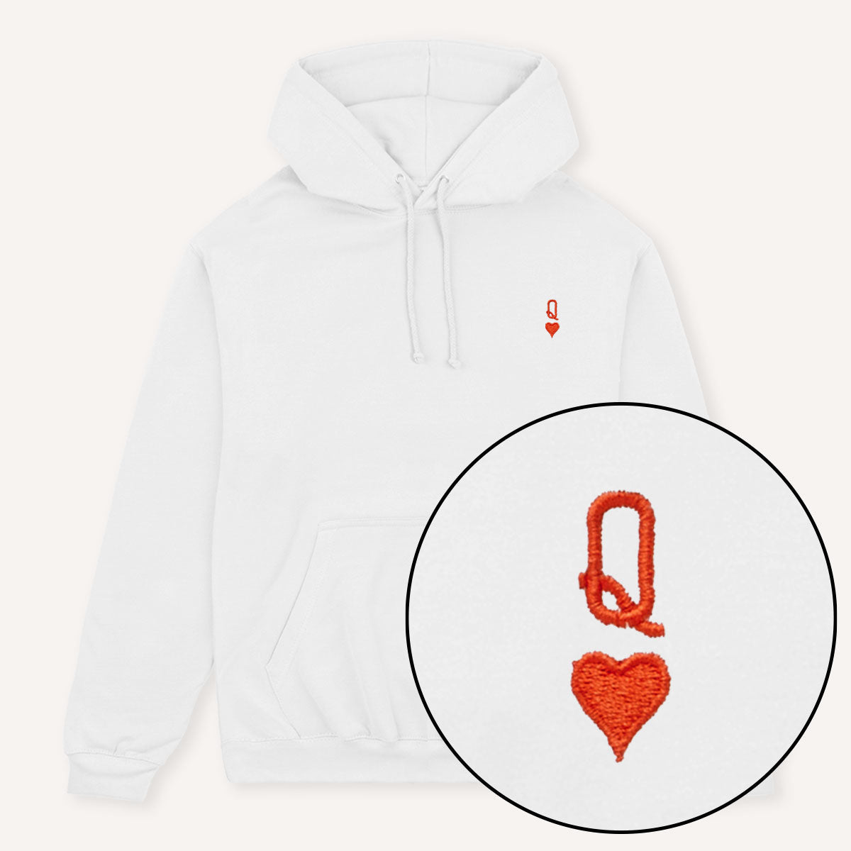 Queen Tiny Embroidery Detail Hoodie
