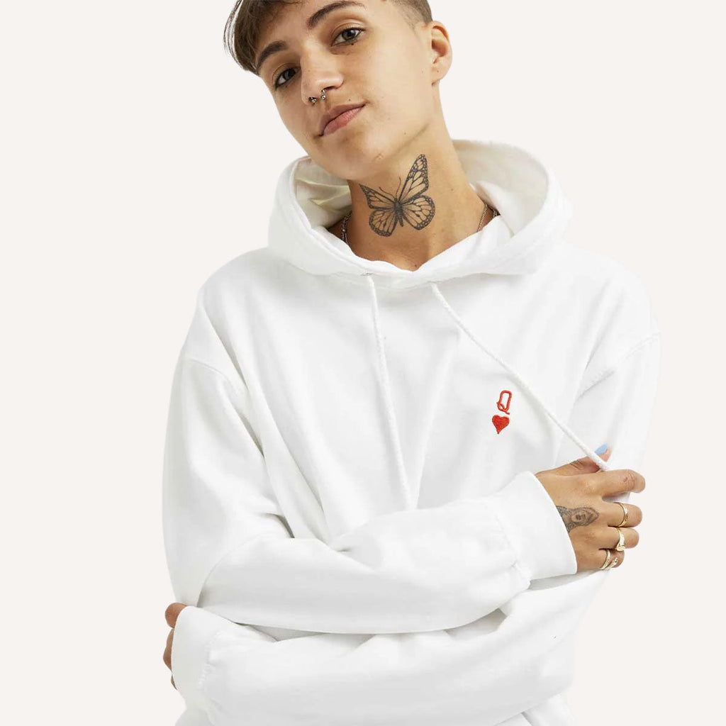 Queen Tiny Embroidery Detail Hoodie