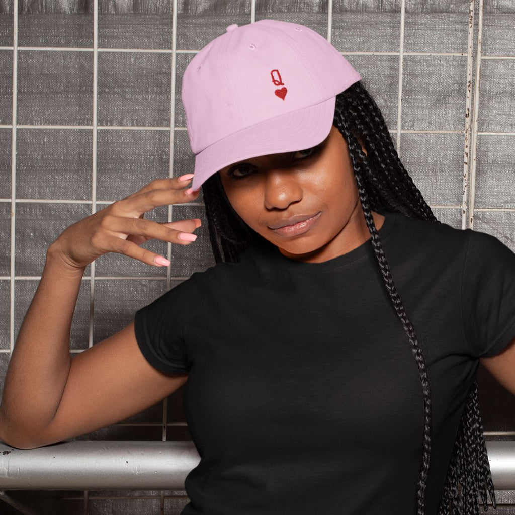 Queen Tiny Embroidery Detail Mom Cap