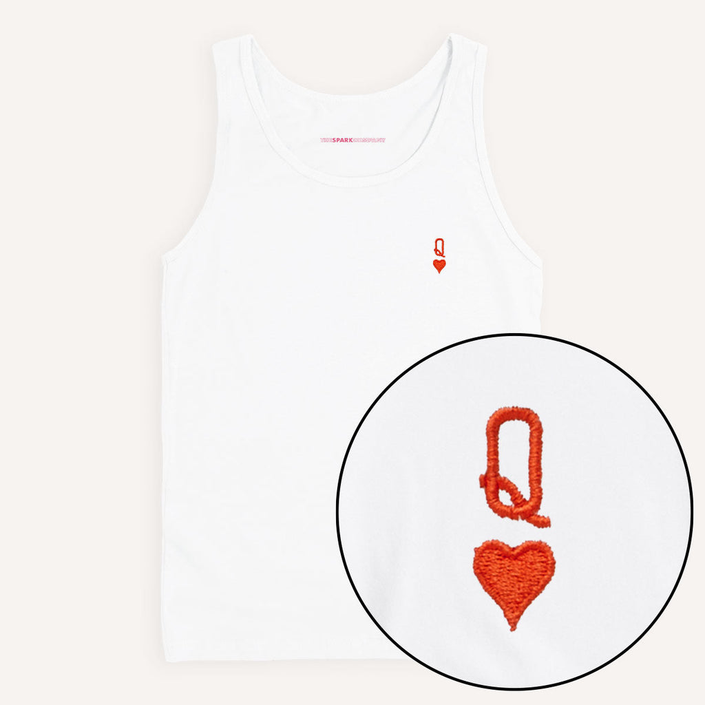 Queen Tiny Embroidery Detail Tank Top