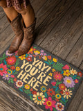 Bungalow Doormat - Black Yay You're Here