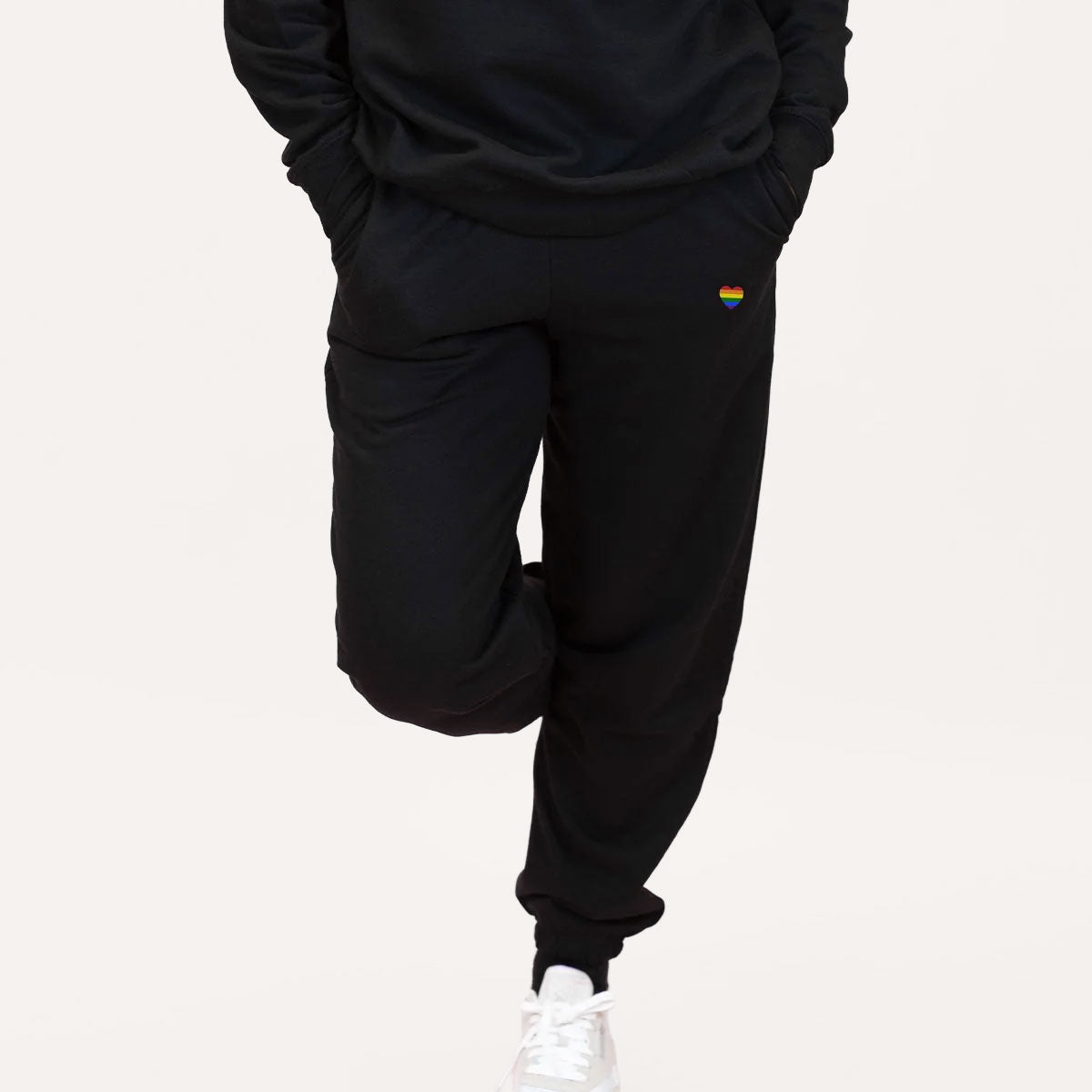 Rainbow Heart Sweatshirt & Joggers Set