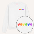 Rainbow Hearts Sweatshirt