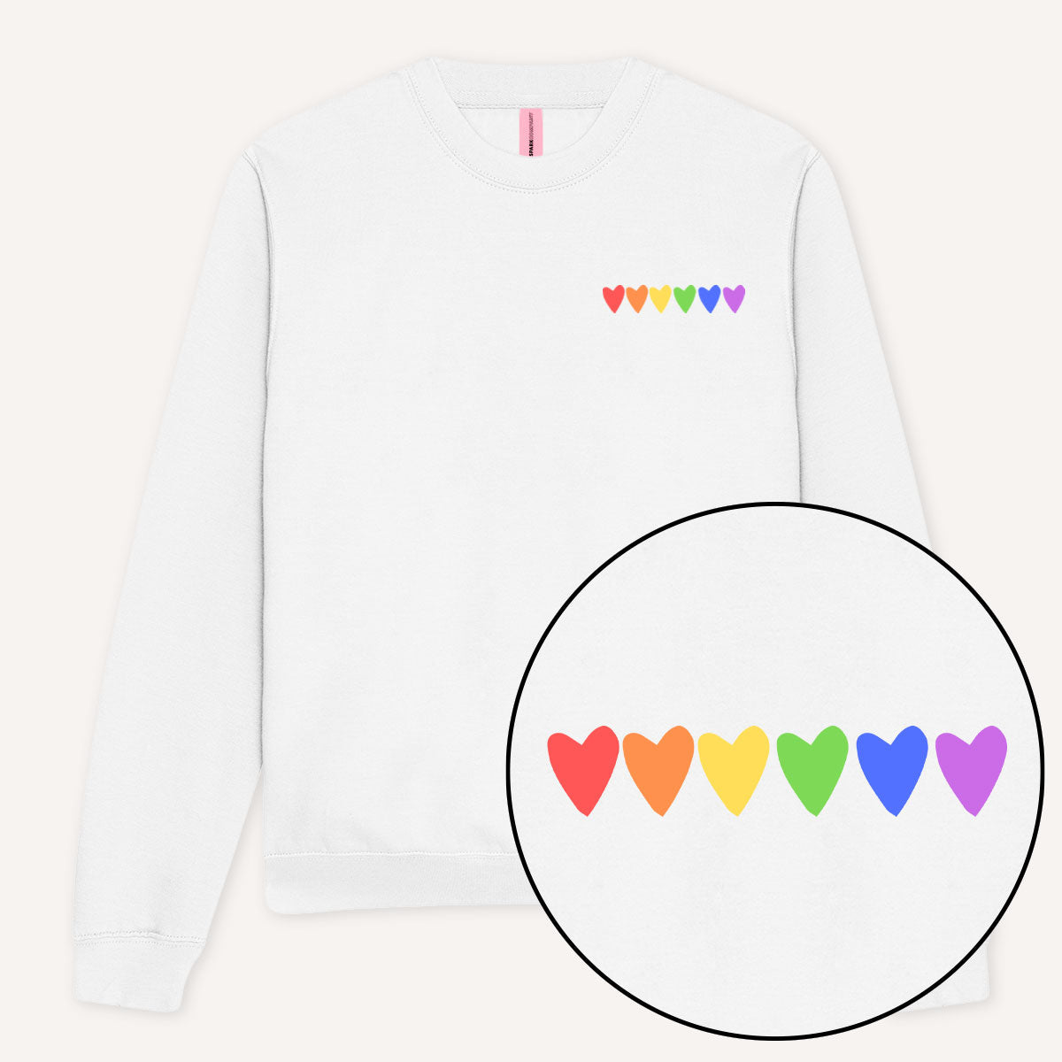 Rainbow Hearts Sweatshirt