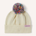 Rainbow Pom Pom Beanie