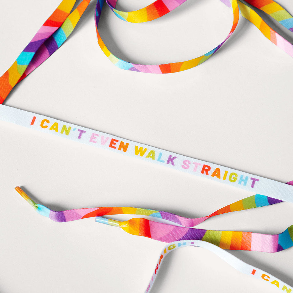 Rainbow and Pride Slogan Shoelaces (2 Pairs)