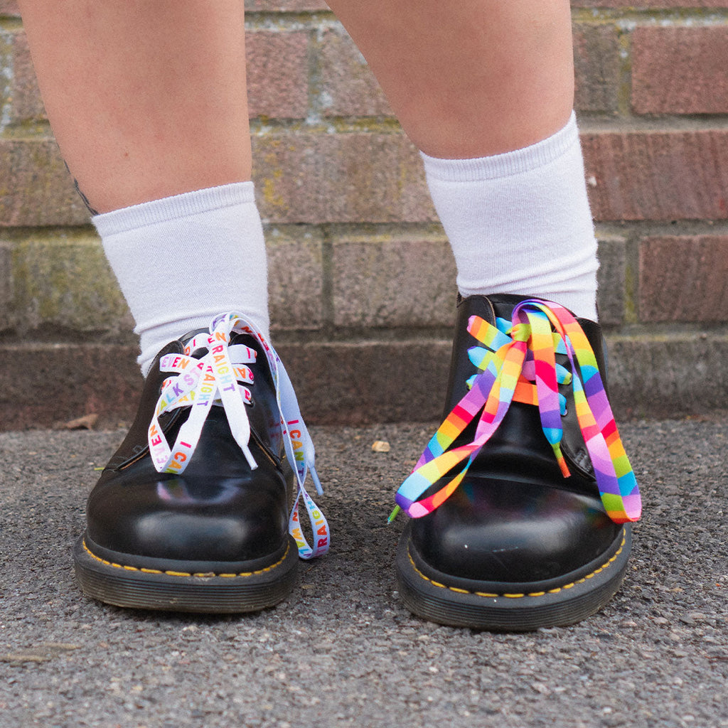 Rainbow and Pride Slogan Shoelaces (2 Pairs)