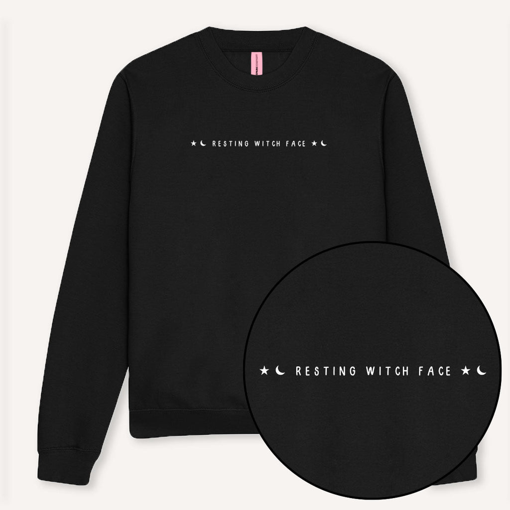 Resting Witch Face Halloween Sweatshirt