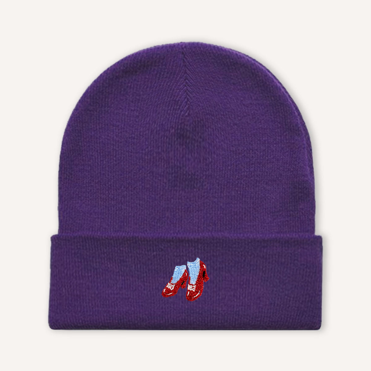 Ruby Slippers Embroidered Beanie Hat