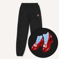 Ruby Slippers Embroidery Detail Joggers