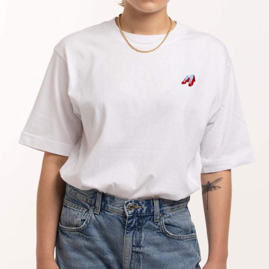 Ruby Slippers Embroidery Detail T-Shirt