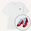 Ruby Slippers Embroidery Detail T-Shirt