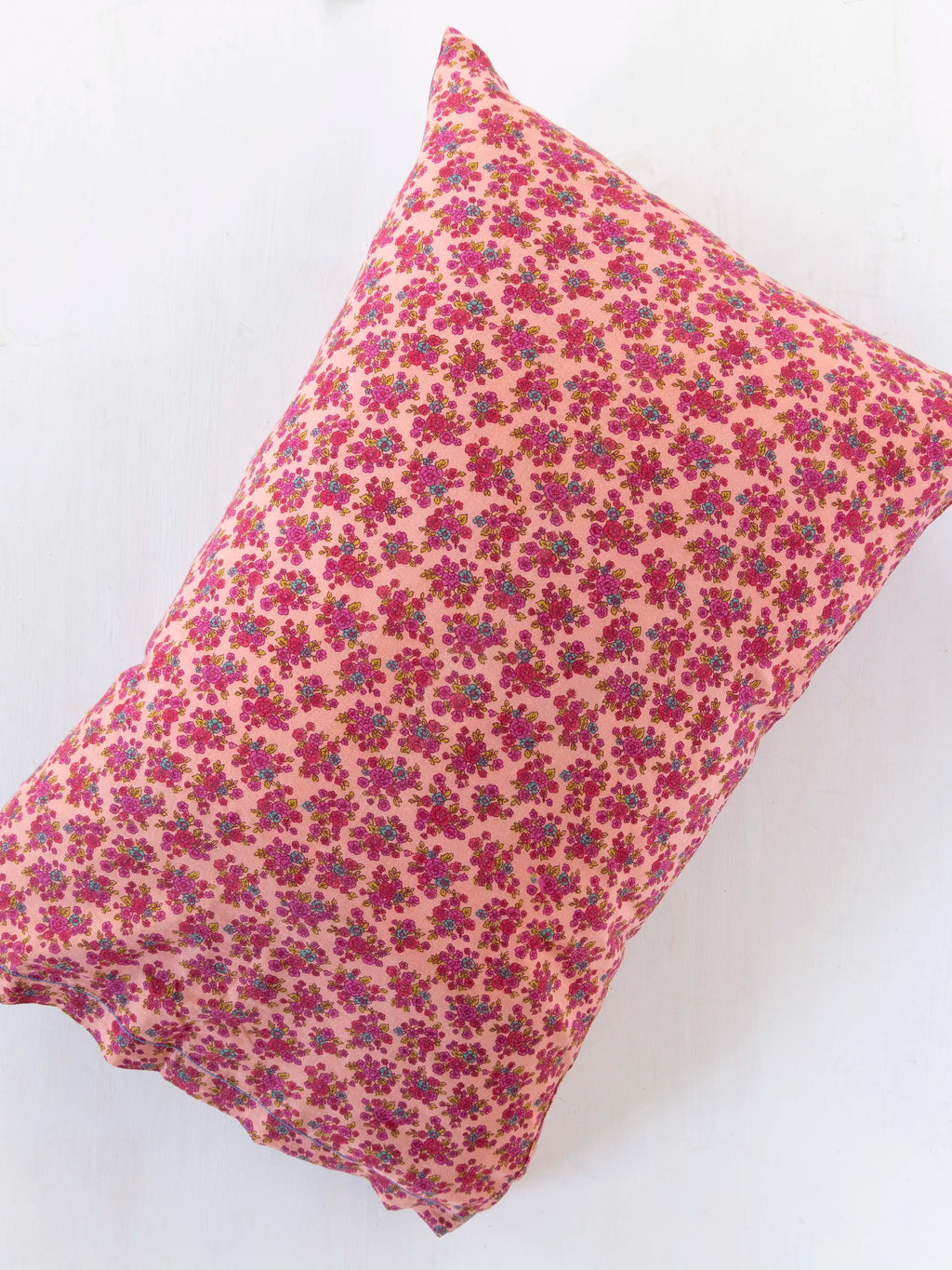 Mix & Match Cotton Pillowcase, Single - Blush Folk Ditsy